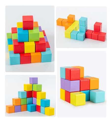 Rompecabezas En V En Brain Teaser Para Niños, Cubos Creative