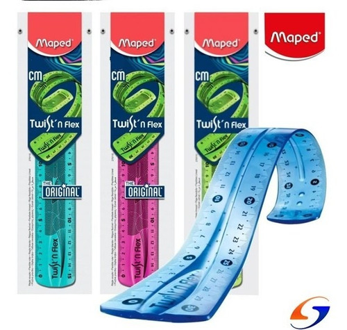 Regla Maped Twist Flex 20 Cm. Serviciopapelero