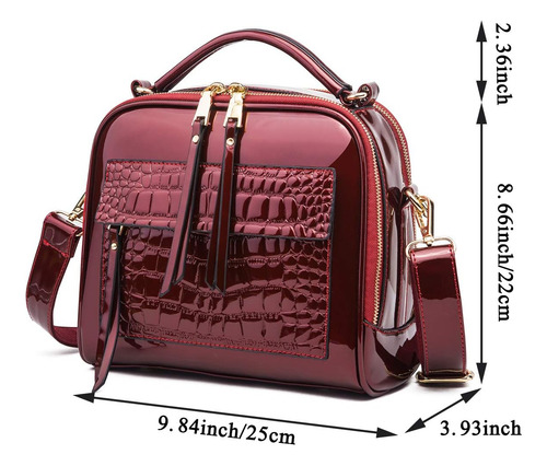 Chikencall Bolsos Y Monederos De Charol Para Mujer Bolsos De