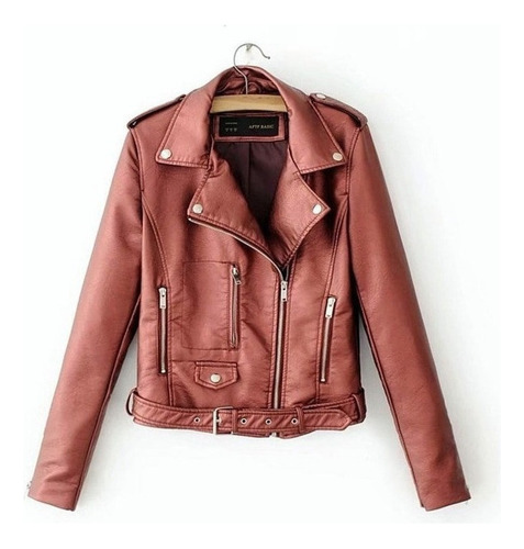 Xx Chaqueta De Cuero De Moda Para Mujer