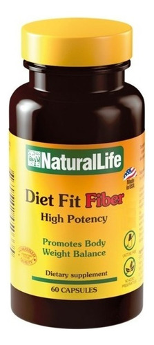 Adelgazante Y Quemador Diet Fit Fiber Natural Life X 60 Cap