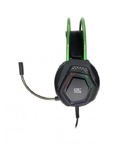 Imagen 5 de 9 de Auricular Gamer Con Mic Anime Negro H02 Rgb