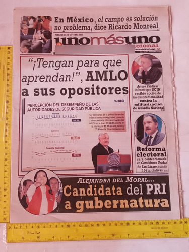 Revista Periódico Uno Más Uno No15,597 Octubre 2022