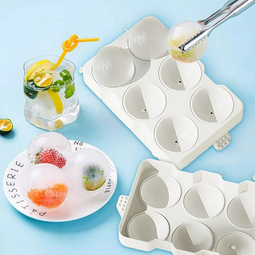 Molde Esférico Para Hielo De Whisky Para Cócteles, Grande, F