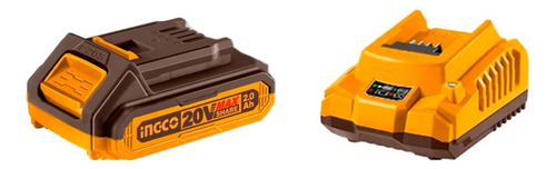 Mini Sierra A Bateria Ingco Cgsli20581 Espada 5 5m/s Color Amarillo