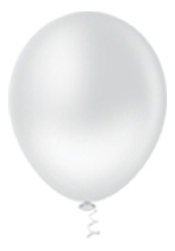 Balão Bexiga Liso N°5 Diversas Cores - Pic Pic Cor Branco