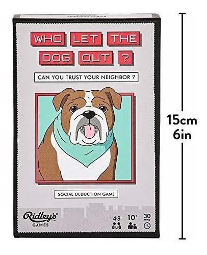¿quién Dejó Salir Al Perro De Ridley? Juego De Cartas Divert