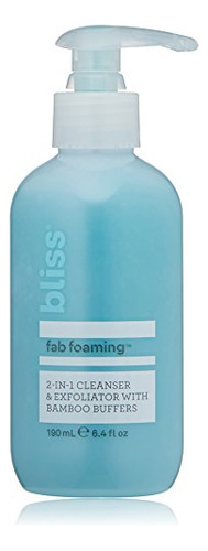 Bliss Fab Foaming Limpiador 2 En 1 - Exfoliante Con Tampones