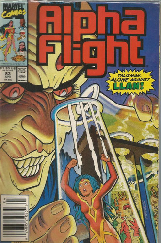 Alpha Flight N° 83 - Em Inglês - Editora Marvel - Formato 17 X 26 - Capa Mole - 1990 - Bonellihq Cx02 Abr24