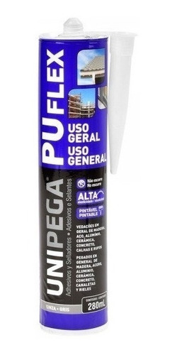 01 Selante Pu Flex Unipega Pto 400gr - T114493)