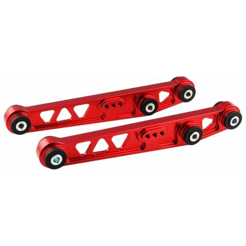 Red Rear Lower Control Arms W/ Bushing For Honda Civic E Uux