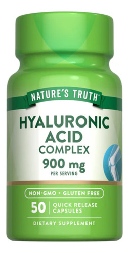 Nature's Truth Complejo De Ácido Hialurónico, 50 Cápsulas