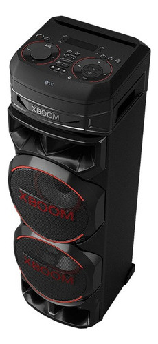 Torre De Sonido LG Xboom Rnc9 1800 Watts Rms Voltaje 110-240v Color Negro