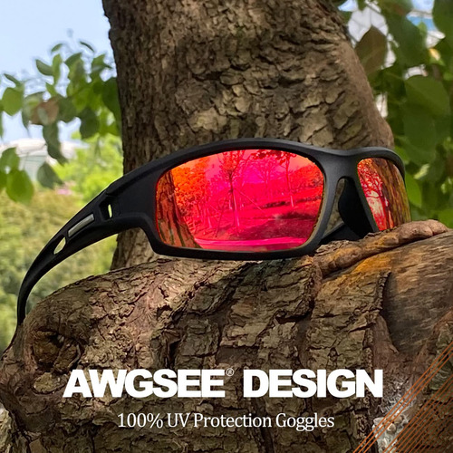 Gafas De Sol Deportivas Polarizadas Awgsee Con Protección Uv