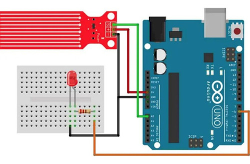 5 Modulo Sensor Nivel Liquido Lluvia Analogico 3 Pines Pic