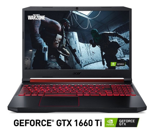 Laptop Gamer Acer Nitro 5 An515-54 I7 16gb 256ssd Gtx1660ti