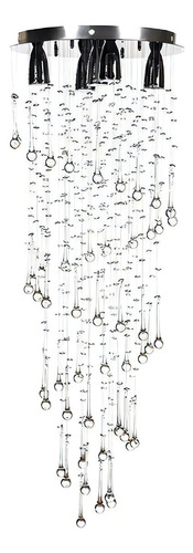 Candil Colgante Gamalux William Krystal Cascada-gota 5 Luces