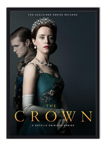 Cuadro Enmarcado - Afiche Serie The Crown 