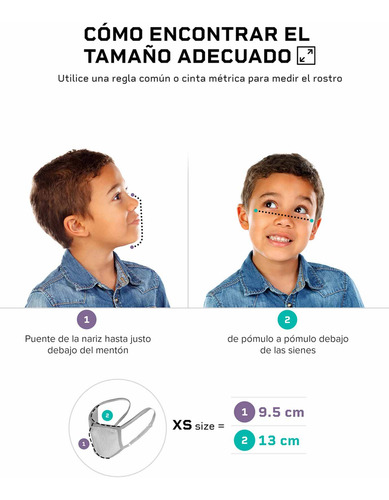 Mascara Filtrante Lavable Niños Fu+ Beige -xs Naroo Mask