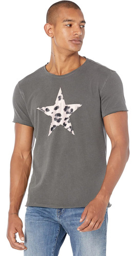 Polera Ss Raw Edge Cheetah Star De John Varvatos Para Homb