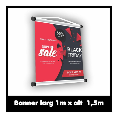 Banner Fotográfico 100x150cm Lona 440gr