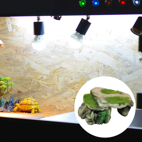 Simulación Pet Reptile Hideout Cave Pecera Decoración I
