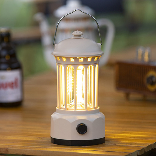 Lámpara De Césped Retro Impermeable Cob Emergency Light Con