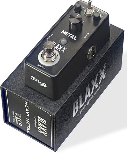 Pedal Distorsión Metal Mini Stagg Blaxx Para Guitarra Y Bajo