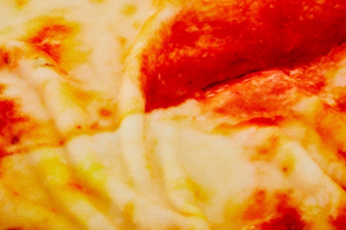 Frazada Suave Y Abrigadora Pizza De Pepperoni - Providencia Color Rojo