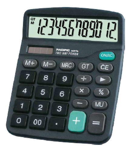 Calculadora Electronica Pacific De 12 Digitos /12-pac01120