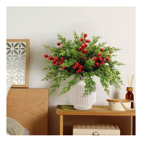 45 Arreglo Floral Navideño Con Agujas De Pino Para La Mesa