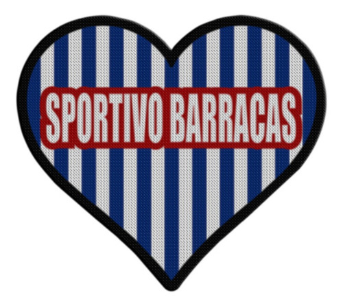 Parche Termoadhesivo Corazon Sportivo Barracas