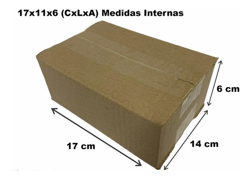 Kit 100 Caixas Papelão Envios Correios Sedex Pac 17x14x06