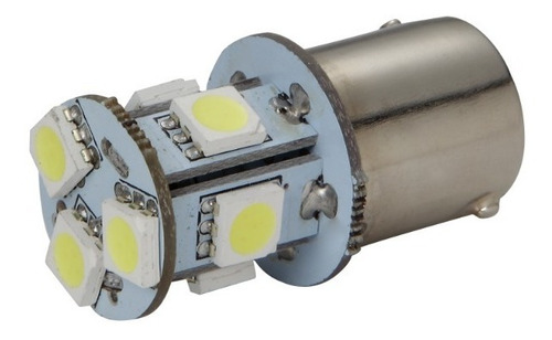Imagen 3 de 10 de Led 1 Polo Lampara 13 Led Giro Posicion Blanco Pack X10