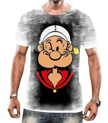 Camisa Camiseta Marinheiro Popeye Antigo