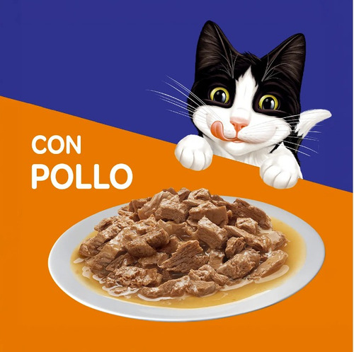 Sobres Para Gato Felix Alimento Premios Sabor Pollo 36x85g