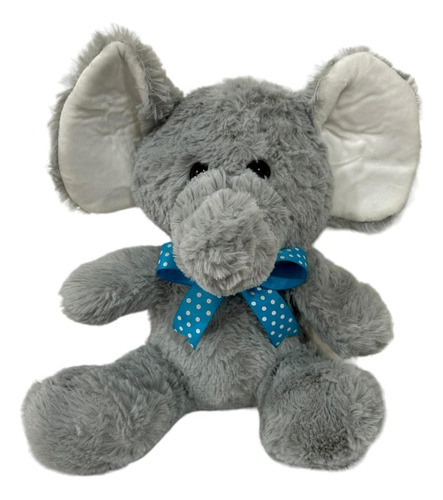 Peluche Elefante Moño 25 Cm Suave