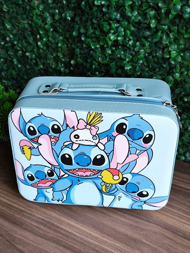 Neceser Estuche De Maquillaje Y Accesorios Stitch & Angel Azul Stitch