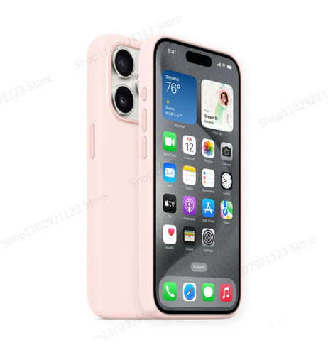 Capa De Silicone Líquido Macio De Uso Rígido Para iPhone