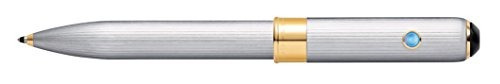 Cross Trackr Brushed Chrome Ballpoint Pen With 23kt Gold