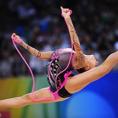 Imagen 2 de 4 de Cuerda Gimnasia Rítmica 3 Metros - Medida Oficial - Colores