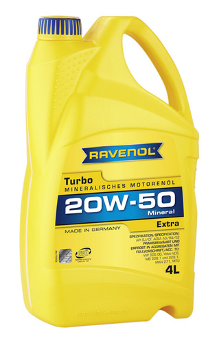 Aceite Ravenol 20w50 4l. Mineral T-extra