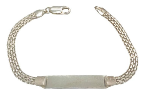 Pulsera Plata Identidad Modelo Bismark (p166)