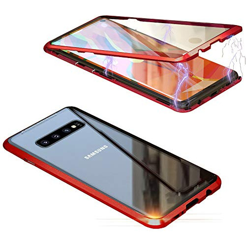 Funda Para Samsung Galaxy S10 (6.1 Pulgada) Rojo Cristal Tem