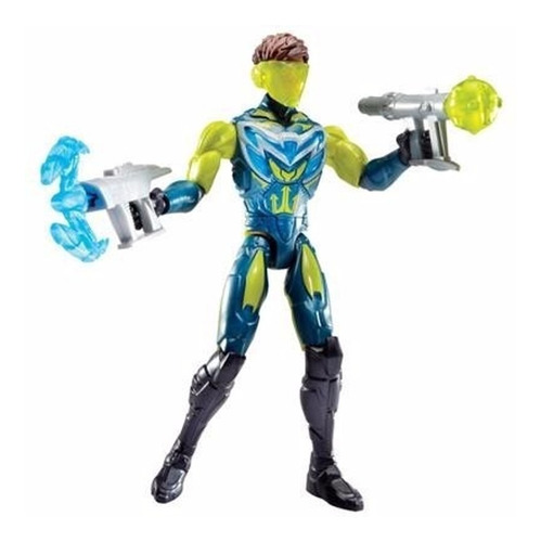 Muñeco Max Steel Articulado Max Batalla Marina Mattel 28cm 