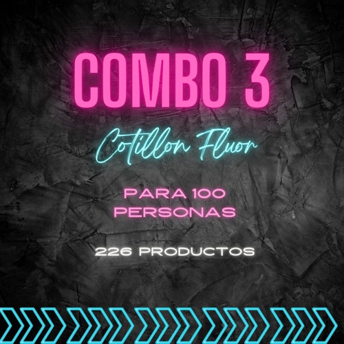 Cotillon Carioca Combo#02 Fluor Para 100 Personas