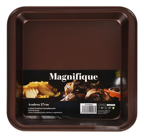 Molde De Tortas Cuadrada Antiadherente Asadera Tortera Horno Chocolate