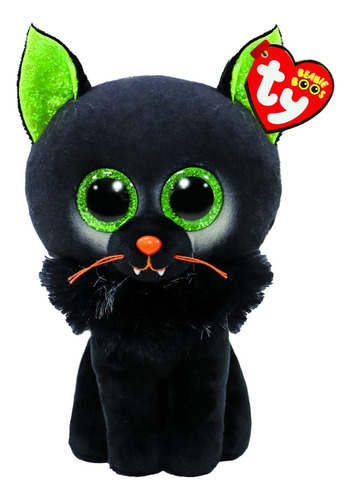 Ty Gorro Adelfa - Gato Verde Y Negro - 6 Pulgadas