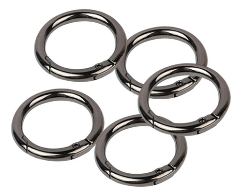3 X 5x Hebillas De Anillos De Resorte, Hebillas Gris Oscuro