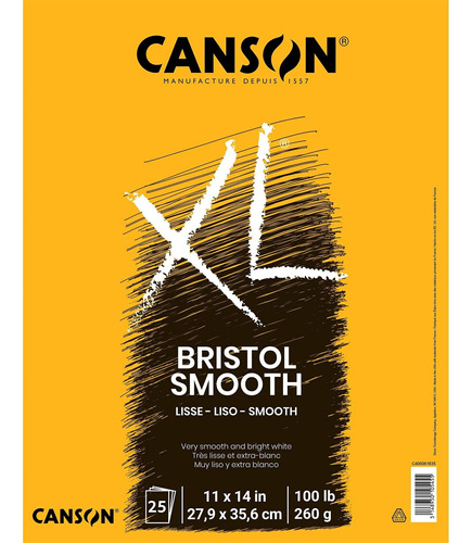 Canson Xl Series Bristol Pad, Papel Pesado Para Tinta, Marca